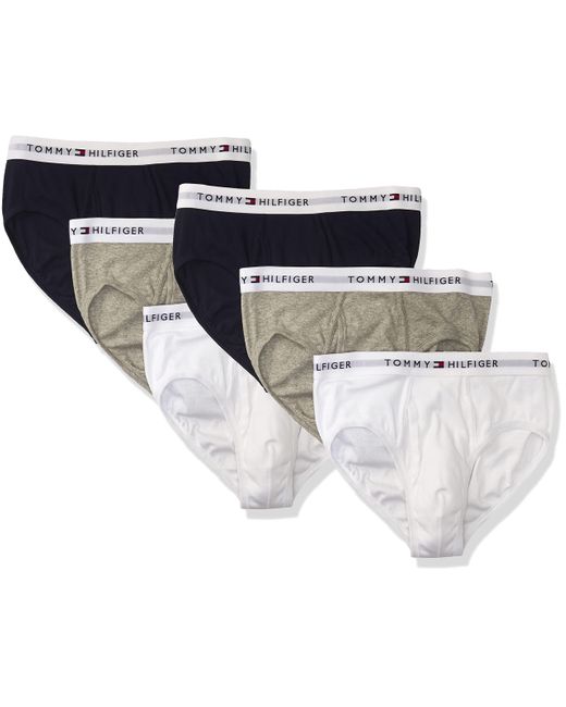 Tommy Hilfiger White Cotton Classic Brief Megapack for men