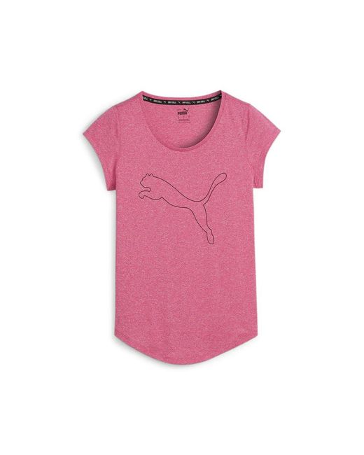 PUMA Pink S Performance Cat Tee T-shirt