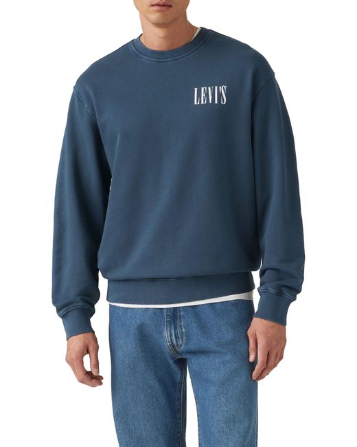 Relaxd Graphic Crew Sudadera Levi's de hombre de color Blue
