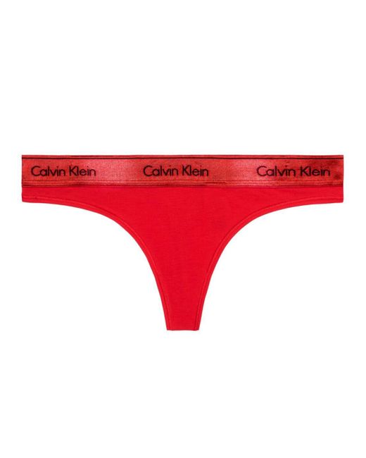 Calvin Klein Red Thong 449e 000qf7449e