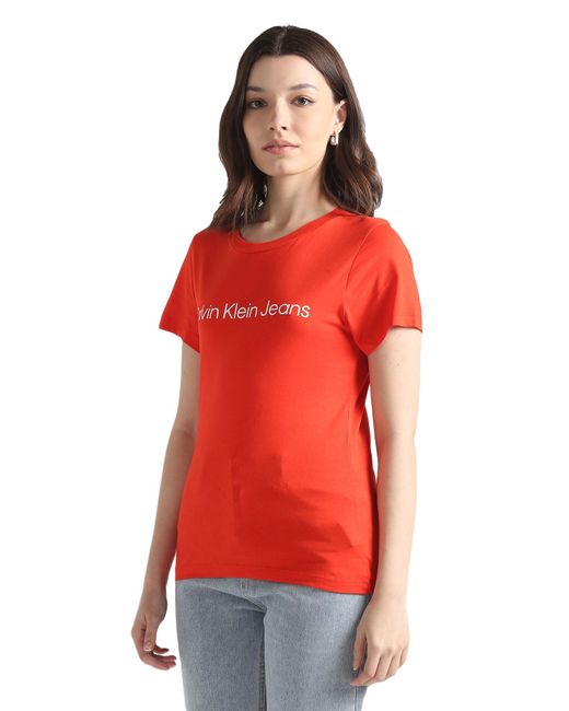 Calvin Klein Red Jeans INSTITUTIONAL LOGO 2-PACK TEE S/S T-Shirts