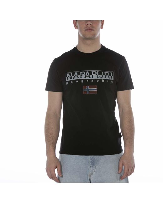 Napapijri S S-ayas T-shirt Black L for men