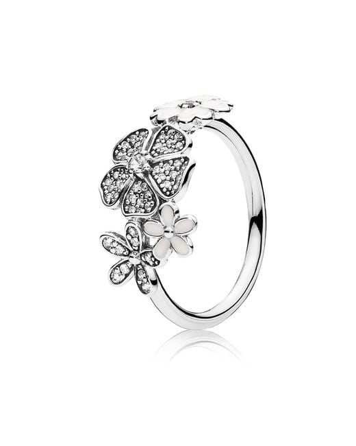 PANDORA Ring Blumen-Bouquet 925 Zirkonia silber Gr. 50 in Mettallic | Lyst  DE