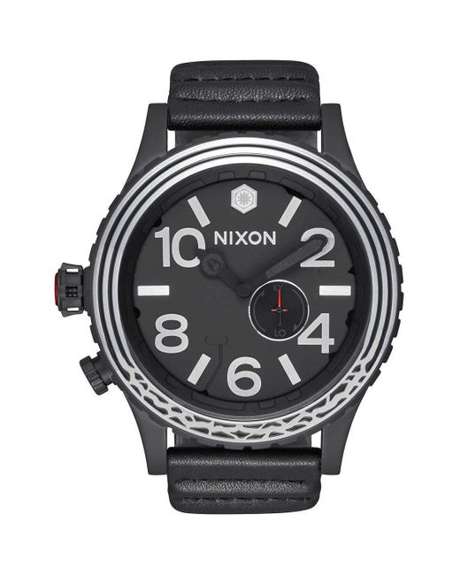 Nixon Black Star Wars S Analogue Swiss Quartz Watch With Leather Bracelet A1063sw2444 for men