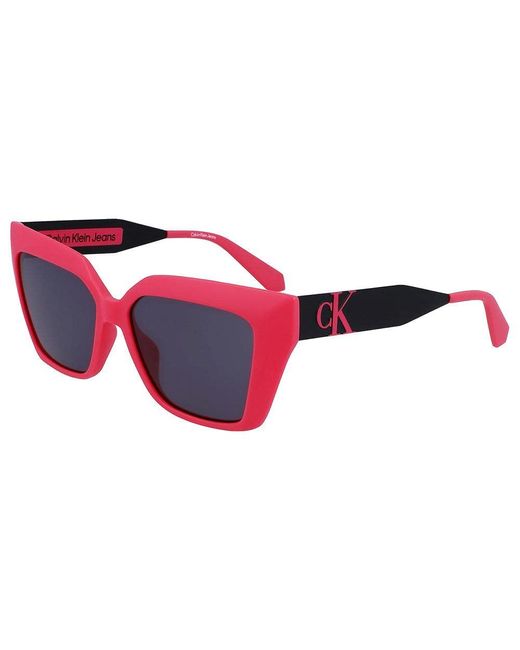Calvin Klein Red Jeans CKJ22639S Sunglasses