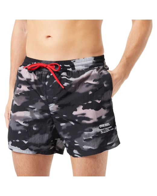 DIESEL Blue Bmbx-nico Swim Trunks for men