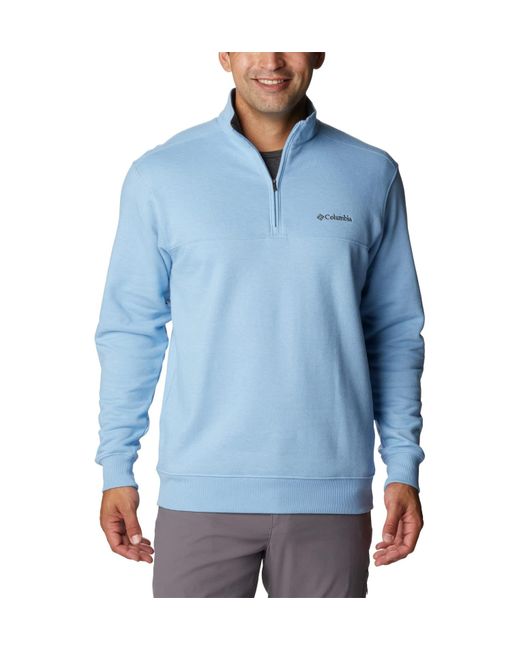 Columbia Blue Hart Mountain Ii Half Zip Jacket Sweater for men