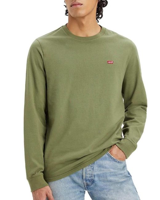 Long-Sleeve Original Housemark Tee T-Shirt di Levi's in Green da Uomo