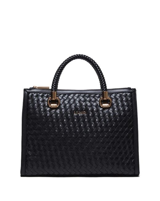 Borsa a o c/Intreccio e Doppia Zip hattan Liu Jo NERO 22222 di Liu Jo in Black