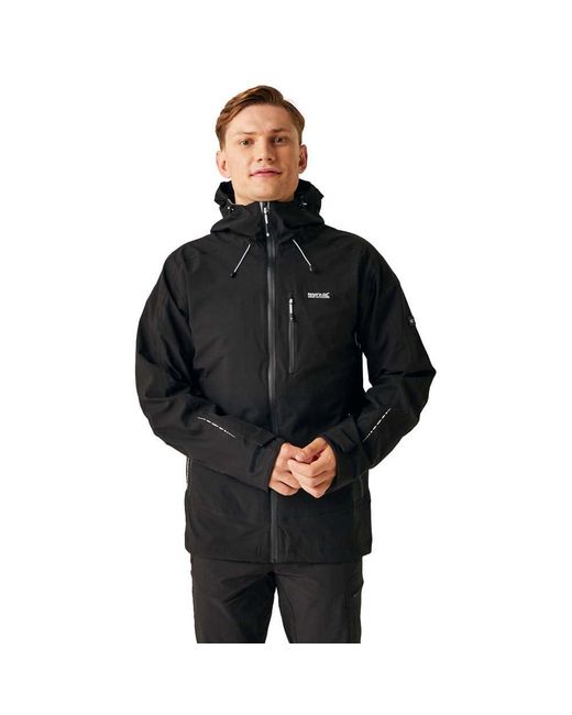 Waterproof Jacket Okara-Giacca Impermeabile Traspirante da Uomo con Zip Intera di Regatta in Black da Uomo