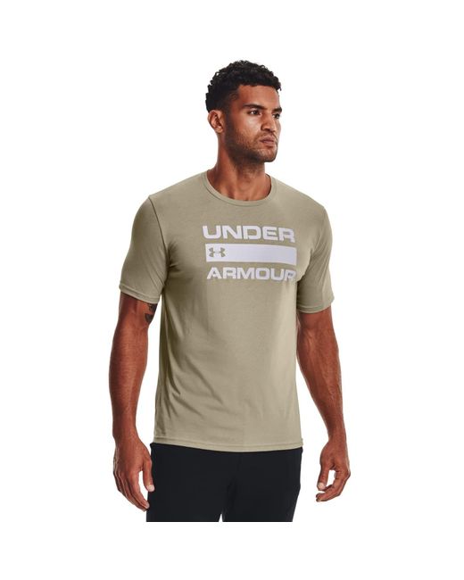 Raap bladeren op Presentator Of anders Under Armour Team Issue Wordmark Shirt Met Korte Mouwen in het Groen voor  heren | Lyst NL