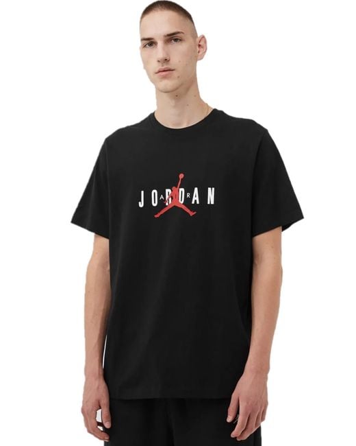 Nike Jordan Air Stretch Short Sleeve Crew Tee Black Dm1462-010