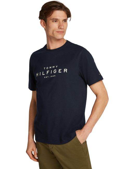 Camiseta de manga corta Hombre Big Regular Fit Tommy Hilfiger de hombre de color Blue