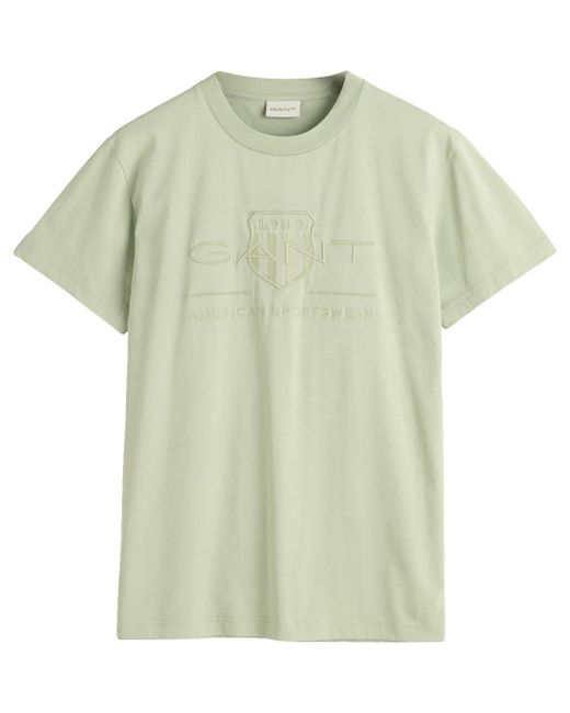 Gant Green Reg Tonal Shield Ss T-shirt for men