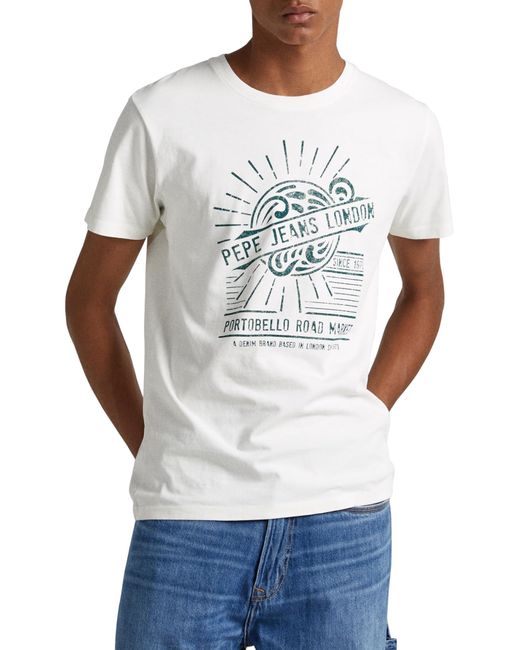 T- Shirt Dorien Pepe Jeans pour homme en coloris White