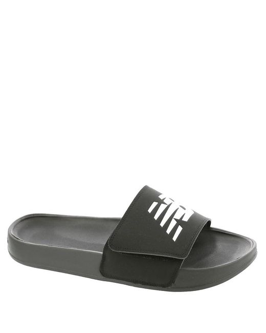 New Balance Black 200 Adjustable Slide Sandal for men