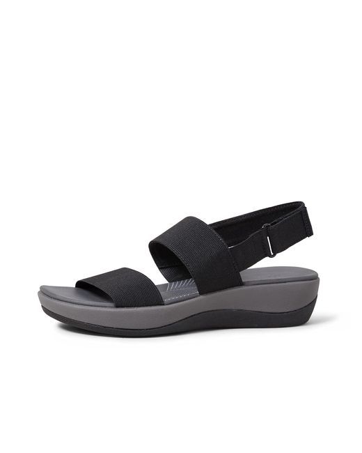 Clarks Synthetic Arla Jacory Wedge Sandal Black Solid 12 M Us - Save 48% |  Lyst