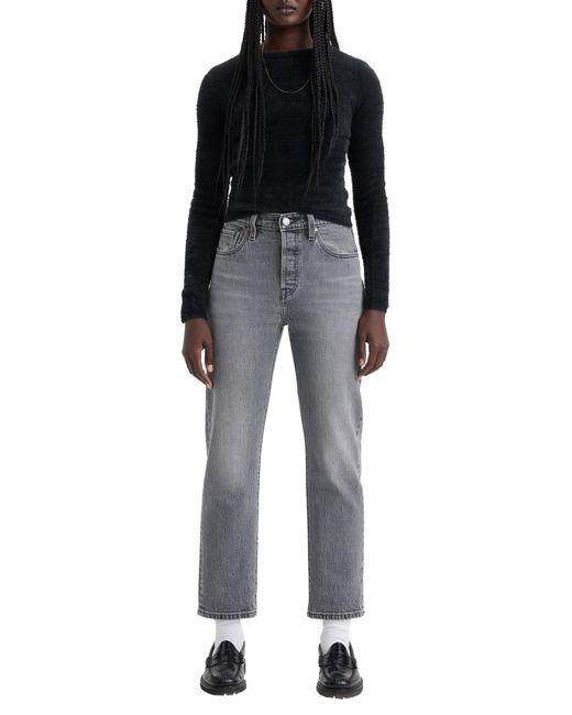 Levi's Gray 501® Crop Jeans,Hit The Road Bb,30W / 28L