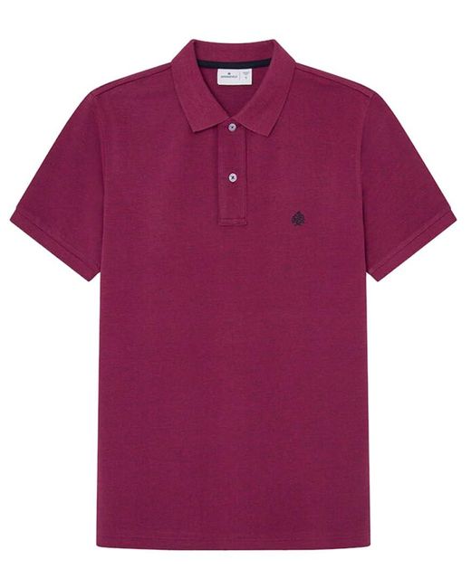 SPRINGFILED Polo piqué Tejido fantasía Camisa Springfield de hombre de color Purple