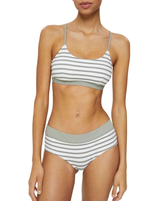 Esprit Hamptons Beach Rcs Pad.bustier Bikini in het Blauw Lyst