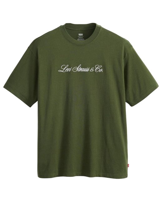 Levi's Vintage Fit Graphic Tee Bri Levis Script in Green für Herren