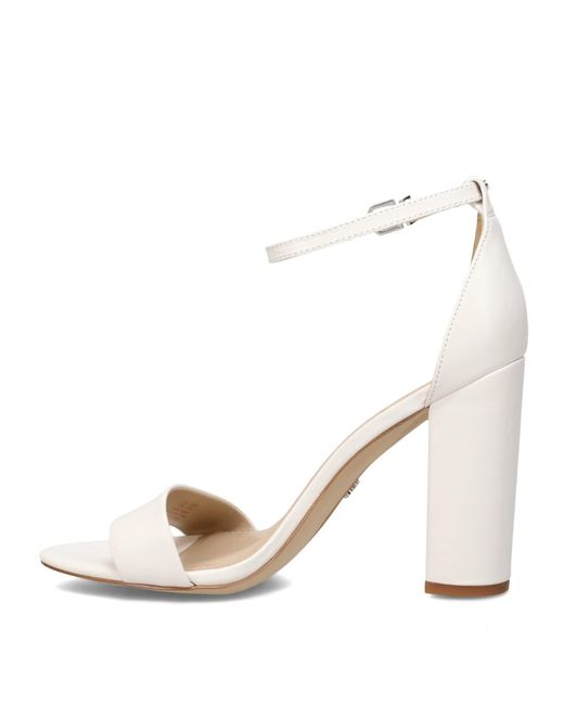 Sam Edelman Natural Womens Yaro Heeled Sandal Bright White 9 M