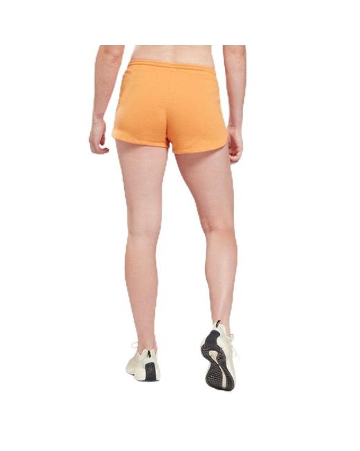Reebok Orange Identity Logo Shorts