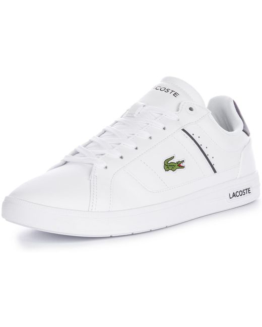 Lacoste Black Europa Pro Whn Leather Trainers for men