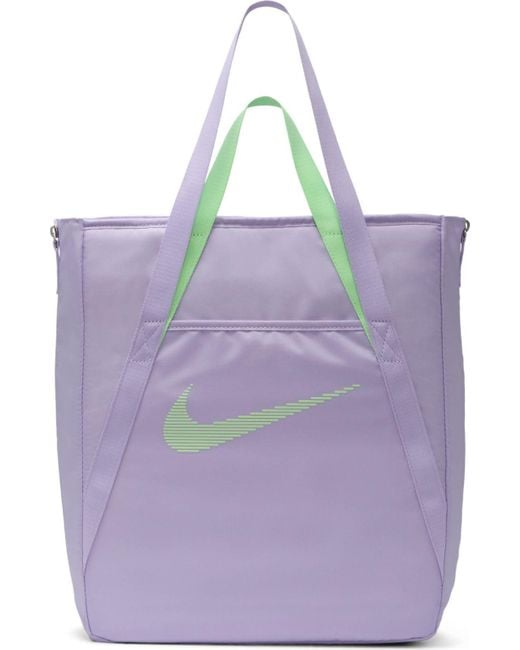 Nike Purple Gym Tote Bag Lilac Bloom/vapor Green/vapor Green