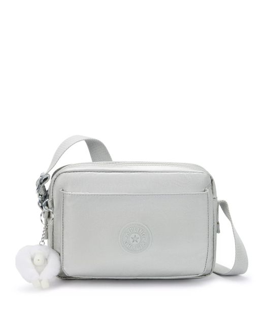 Kipling Gray Abanu Medium Metallic Crossbody Bag
