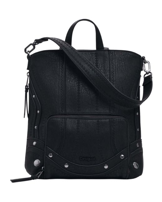 Zaino per il tempo libero Pretoria Embro Patch Mini Backpack Black nero di Desigual