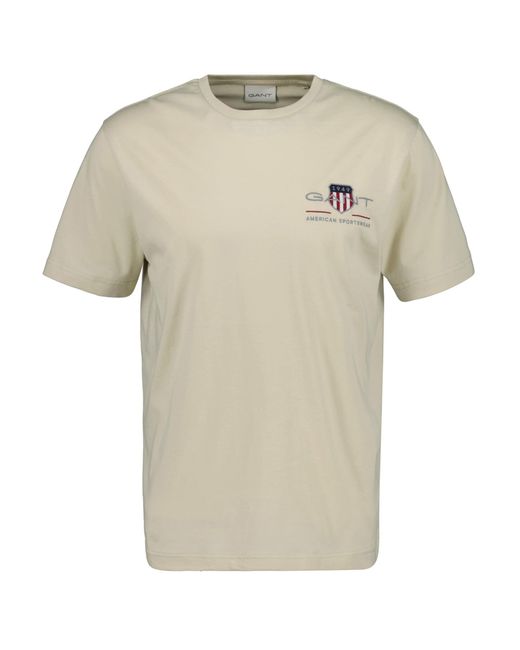 Gant Natural Reg Archive Shield Emb Ss T-shirt T-shirt for men