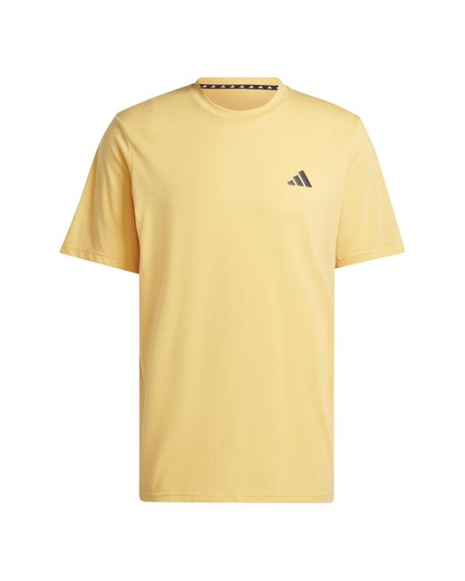 Adidas T-Shirt TR-ES COMF TEE SEMSPA/BLACK in Yellow für Herren
