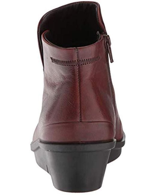 ecco Brown Cognac 2053 Skyler Ankle Boots