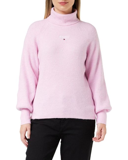 Tommy Hilfiger Pink Dungaree Denim Dress Df6081 Pullover