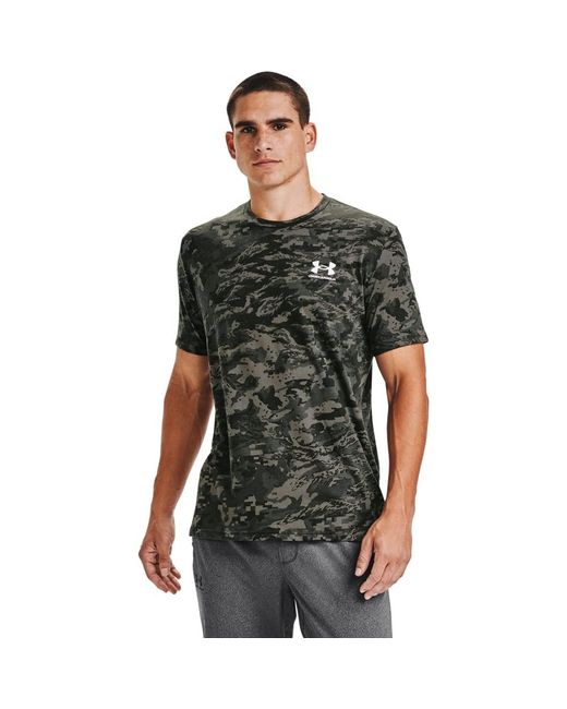 Under Armour Black Standard Abc Camo Short-sleeve T-shirt for men