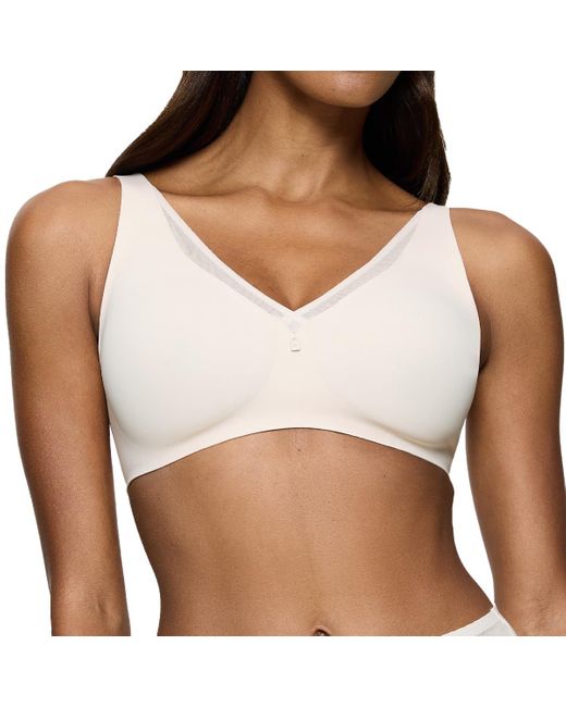 Triumph White True Shape Sensation T Minimizer Bra