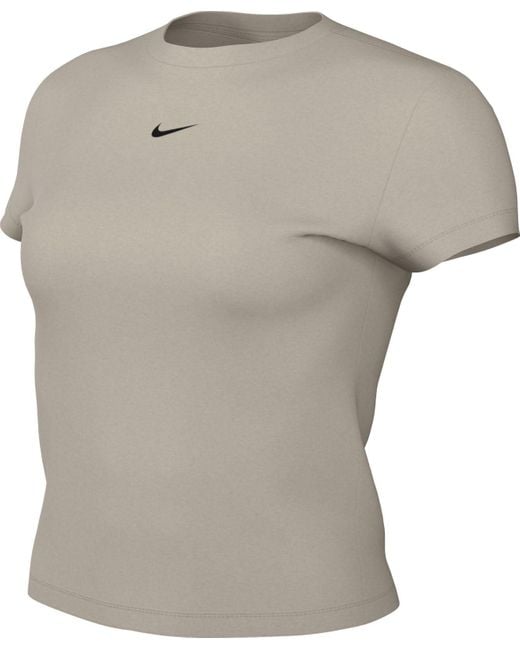 Nike Top Sportswear Chll Knt Md Crp in het Gray