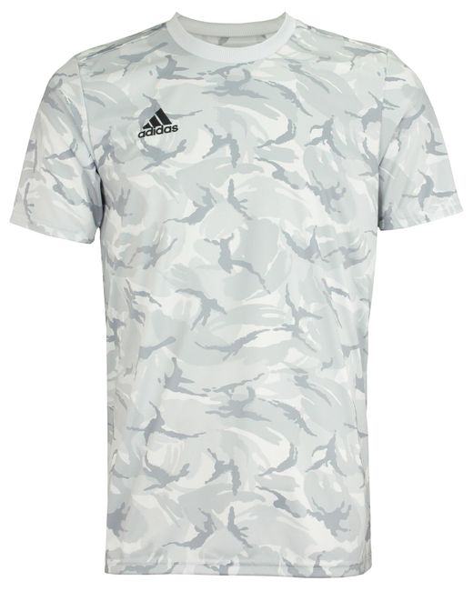 Adidas White Preshi Camo S Short Sleeve Jersey for men