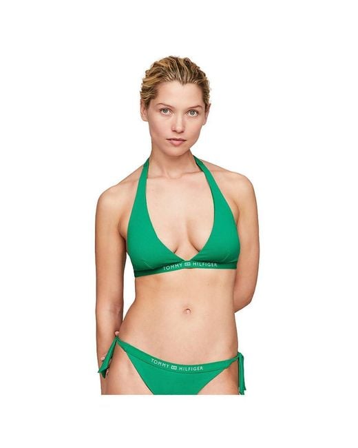 Tommy Hilfiger Green UW0UW05257 Triangle Fixed Bikini
