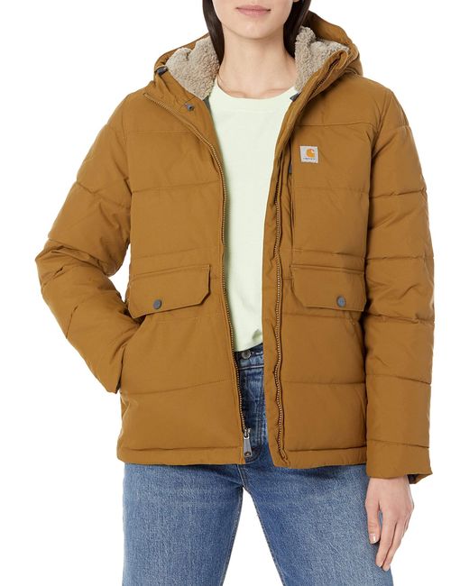 Carhartt Brown Relaxed Fit Midweight Utility Jacket