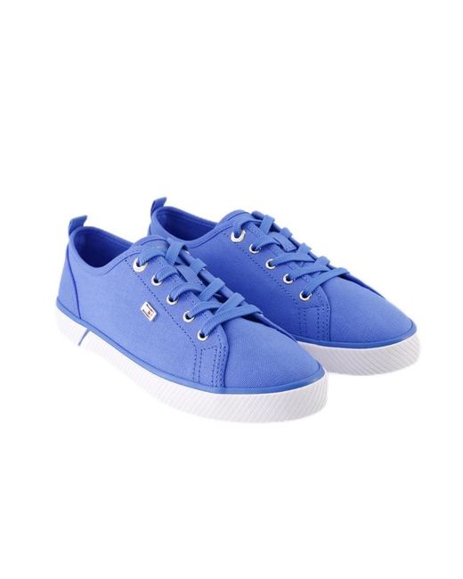 Tommy Hilfiger Blue Vulc Canvas Trainers