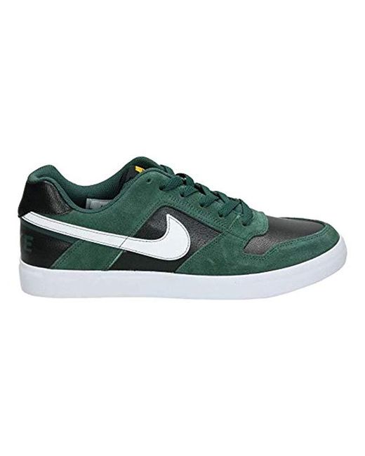 Nike Green Sb Delta Force Vulc Fitness Shoes for men