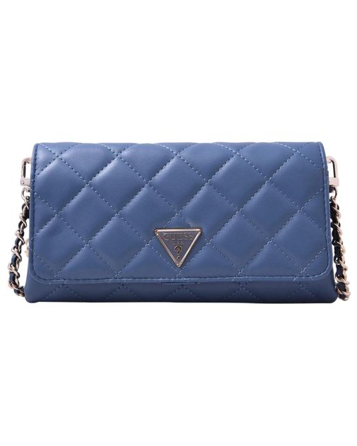 Guess Blue Tali Crossbody Flap Organizer
