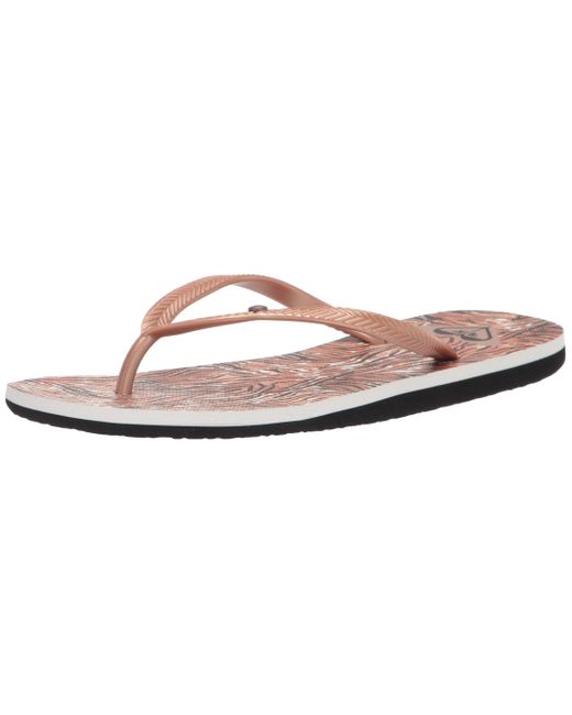 Roxy Bermuda Flip-flop Sandal in Pink - Lyst