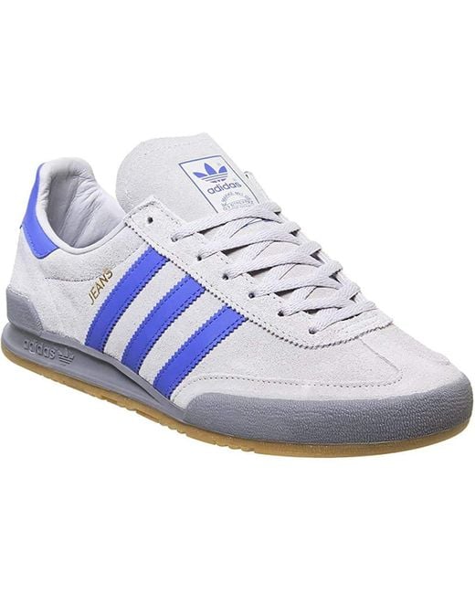 adidas Originals Jeans Sportschoenen Grijs blauw in het Wit voor