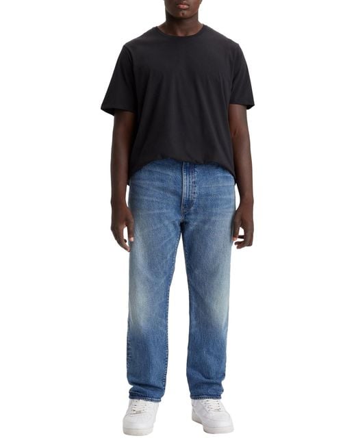 Levi's Black 502 Taper Big & Tall Jeans for men