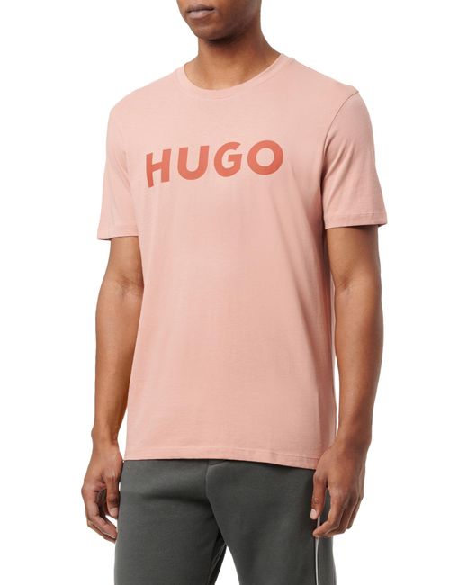 HUGO Pink Dulivio T-shirt for men