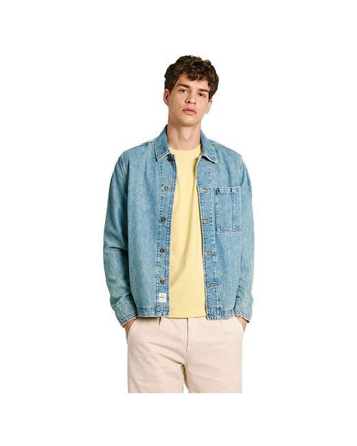 Elson Jacket Giacca di Pepe Jeans in Blue da Uomo