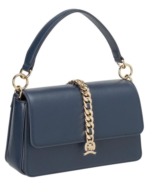 Tommy Hilfiger Handtas Luxe Leather Crossover Fa23 in het Blue